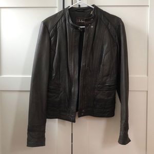 Cole Haan Brown Leather Jacket